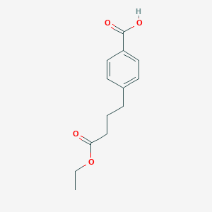 molecular formula C13H16O4 B069641 4-(4-Ethoxy-4-oxobutyl)benzoic acid CAS No. 177736-21-9