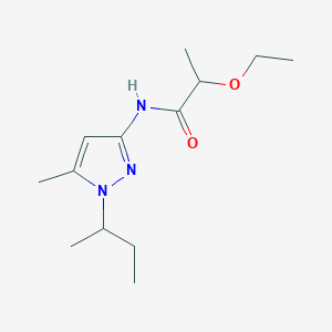 molecular formula C13H23N3O2 B6964397 N-(1-butan-2-yl-5-methylpyrazol-3-yl)-2-ethoxypropanamide 