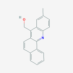 molecular formula C19H15NO B069644 7-Hydroxymethyl-9-methylbenz(c)acridine CAS No. 160543-00-0