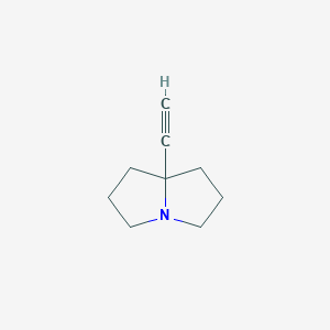 molecular formula C9H13N B069650 7a-ethynylhexahydro-1H-pyrrolizine CAS No. 188057-30-9
