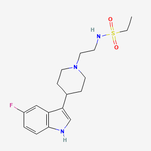 molecular formula C17H24FN3O2S B6965480 N-[2-[4-(5-fluoro-1H-indol-3-yl)piperidin-1-yl]ethyl]ethanesulfonamide 