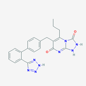 (1,2,4)Triazolo(4,3-a)pyrimidine-3,7-dione, 1,2-dihydro-5-propyl-6-((2'-(1H-tetrazol-5-yl)(1,1'-biphenyl)-4-yl)methyl)-