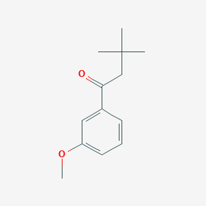 molecular formula C13H18O2 B069673 3,3-Dimethyl-3'-methoxybutyrophenone CAS No. 182631-11-4