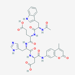 molecular formula C38H40N8O11 B069675 Ac-Trp-Glu-His-Asp-AMC 