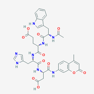 molecular formula C38H40N8O11 B069675 Ac-Trp-Glu-His-Asp-AMC CAS No. 189275-74-9