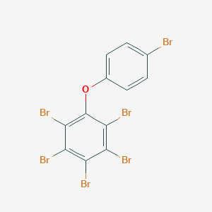 molecular formula C12H4Br6O B069679 2,3,4,4',5,6-六溴二苯醚 CAS No. 189084-58-0