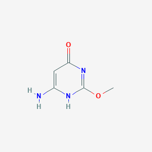 molecular formula C5H7N3O2 B069683 6-Amino-2-methoxypyrimidin-4-ol CAS No. 186435-66-5