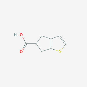 molecular formula C8H8O2S B069684 5,6-Dihydro-4H-cyclopenta[b]thiophene-5-carboxylic acid CAS No. 185515-12-2