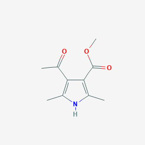 molecular formula C10H13NO3 B069736 methyl 4-acetyl-2,5-dimethyl-1H-pyrrole-3-carboxylate CAS No. 175205-90-0