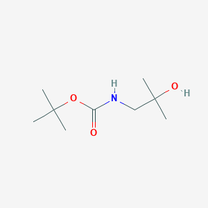 molecular formula C9H19NO3 B069740 tert-Butyl 2-hydroxy-2-methylpropylcarbamate CAS No. 183059-24-7