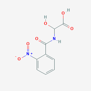 molecular formula C9H8N2O6 B069741 2-Hydroxy-2-[(2-nitrobenzoyl)amino]acetic acid CAS No. 191998-04-6