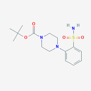 molecular formula C15H23N3O4S B6974695 Tert-butyl 4-(2-sulfamoylphenyl)piperazine-1-carboxylate 