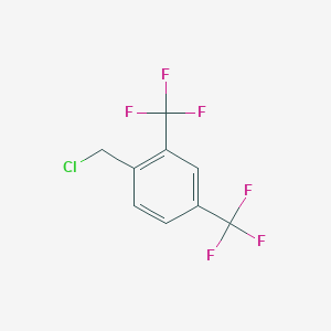 molecular formula C9H5ClF6 B069755 2,4-Bis(trifluoromethyl)benzyl chloride CAS No. 195136-46-0