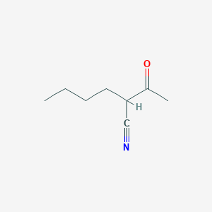 molecular formula C8H13NO B069762 2-Acetylhexanenitrile CAS No. 183437-05-0