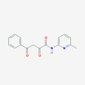 molecular formula C16H14N2O3 B069764 Benzenebutanamide, alpha,gamma-dioxo-N-(6-methyl-2-pyridinyl)- CAS No. 180537-79-5