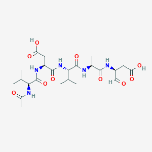 molecular formula C23H37N5O10 B069773 Ac-VDVAD-CHO CAS No. 194022-51-0
