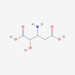 molecular formula C5H9NO5 B069787 3-Amino-2-hydroxypentanedioic acid CAS No. 174320-28-6