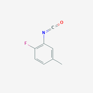 molecular formula C8H6FNO B069828 2-氟-5-甲基苯基异氰酸酯 CAS No. 190774-50-6