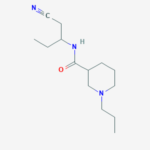 molecular formula C14H25N3O B6984724 N-(1-cyanobutan-2-yl)-1-propylpiperidine-3-carboxamide 
