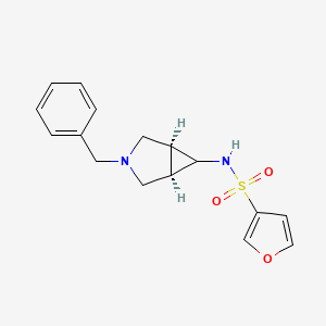 molecular formula C16H18N2O3S B6984800 N-[(1S,5R)-3-benzyl-3-azabicyclo[3.1.0]hexan-6-yl]furan-3-sulfonamide 