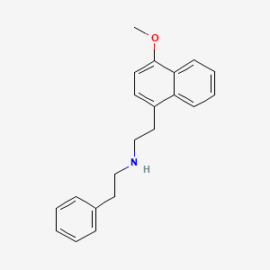 molecular formula C21H23NO B6985201 N-[2-(4-methoxynaphthalen-1-yl)ethyl]-2-phenylethanamine 