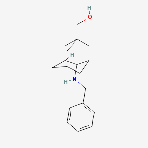 molecular formula C18H25NO B6985247 [4-(Benzylamino)-1-adamantyl]methanol 