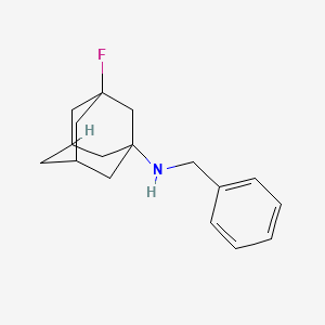 molecular formula C17H22FN B6985260 N-benzyl-3-fluoro-adamantan-1-amine 