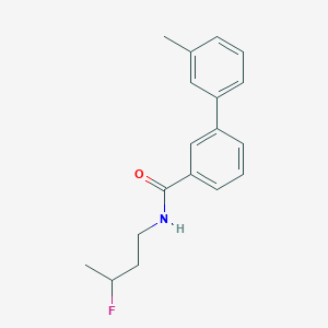 molecular formula C18H20FNO B6985406 N-(3-fluorobutyl)-3-(3-methylphenyl)benzamide 