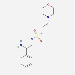 molecular formula C15H25N3O3S B6987313 N-(2-amino-2-phenylethyl)-3-morpholin-4-ylpropane-1-sulfonamide 