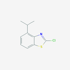 molecular formula C10H10ClNS B069874 2-Chloro-4-isopropyl-1,3-benzothiazole CAS No. 182344-55-4