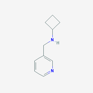 molecular formula C10H14N2 B069875 N-[(Pyridin-3-yl)methyl]cyclobutanamine CAS No. 185509-76-6