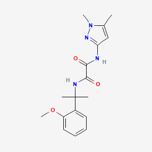 molecular formula C17H22N4O3 B6988133 N-(1,5-dimethylpyrazol-3-yl)-N'-[2-(2-methoxyphenyl)propan-2-yl]oxamide 