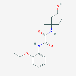 molecular formula C16H24N2O4 B6988135 N-(2-ethoxyphenyl)-N'-(1-hydroxy-3-methylpentan-3-yl)oxamide 