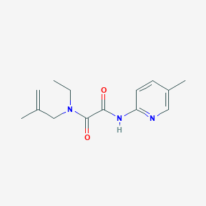 molecular formula C14H19N3O2 B6988286 N'-ethyl-N'-(2-methylprop-2-enyl)-N-(5-methylpyridin-2-yl)oxamide 