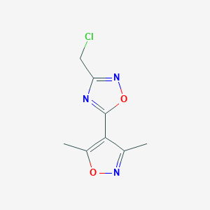 3-(Chloromethyl)-5-(3,5-dimethylisoxazol-4-yl)-1,2,4-oxadiazole