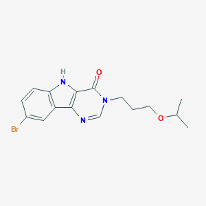 8-bromo-3-(3-propan-2-yloxypropyl)-5H-pyrimido[5,4-b]indol-4-one