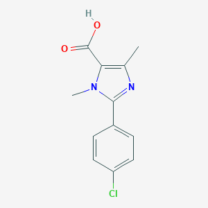 2-(4-Chlorophenyl)-1,4-dimethyl-1H-imidazole-5-carboxylic acid