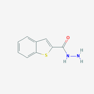molecular formula C9H8N2OS B069902 Benzo[b]thiophene-2-carboxylic hydrazide CAS No. 175135-07-6