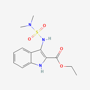 molecular formula C13H17N3O4S B6990438 ethyl 3-(dimethylsulfamoylamino)-1H-indole-2-carboxylate 