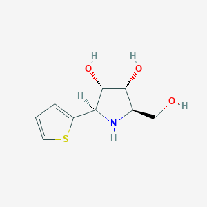(2R,3R,4S,5R)-2-(hydroxymethyl)-5-thiophen-2-ylpyrrolidine-3,4-diol
