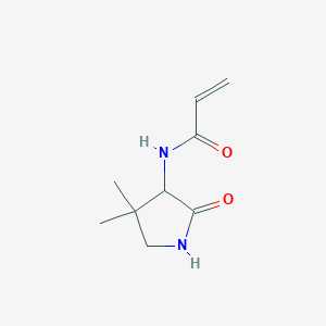 molecular formula C9H14N2O2 B6991070 N-(4,4-dimethyl-2-oxopyrrolidin-3-yl)prop-2-enamide 