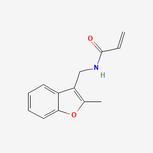 molecular formula C13H13NO2 B6991152 N-[(2-methyl-1-benzofuran-3-yl)methyl]prop-2-enamide 
