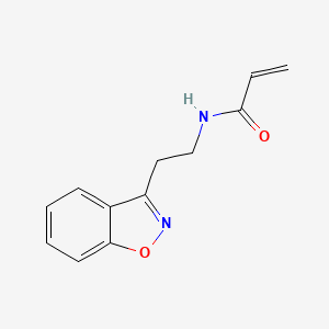 molecular formula C12H12N2O2 B6991158 N-[2-(1,2-benzoxazol-3-yl)ethyl]prop-2-enamide 