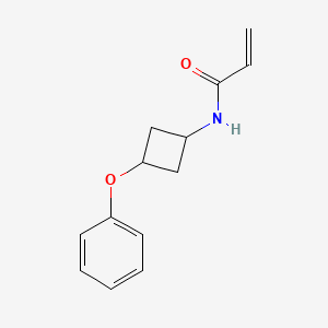 molecular formula C13H15NO2 B6991187 N-(3-phenoxycyclobutyl)prop-2-enamide 