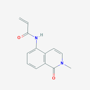 molecular formula C13H12N2O2 B6991208 N-(2-methyl-1-oxoisoquinolin-5-yl)prop-2-enamide 