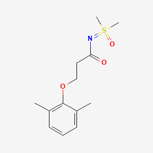 molecular formula C13H19NO3S B6991474 N-[dimethyl(oxo)-lambda6-sulfanylidene]-3-(2,6-dimethylphenoxy)propanamide 