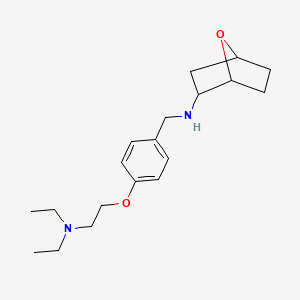 molecular formula C19H30N2O2 B6992042 N-[[4-[2-(diethylamino)ethoxy]phenyl]methyl]-7-oxabicyclo[2.2.1]heptan-2-amine 