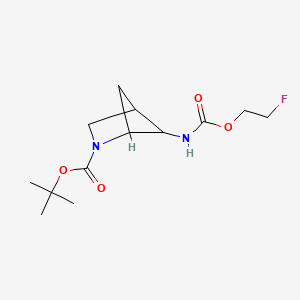 molecular formula C13H21FN2O4 B6992812 Tert-butyl 5-(2-fluoroethoxycarbonylamino)-2-azabicyclo[2.1.1]hexane-2-carboxylate 
