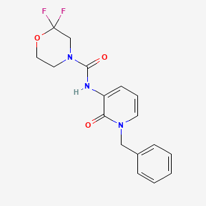 molecular formula C17H17F2N3O3 B6993210 N-(1-benzyl-2-oxopyridin-3-yl)-2,2-difluoromorpholine-4-carboxamide 