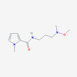 molecular formula C11H19N3O2 B6995058 N-[3-[methoxy(methyl)amino]propyl]-1-methylpyrrole-2-carboxamide 